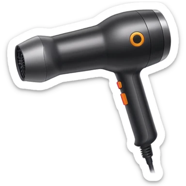 Black Dyson hairdryer  sticker