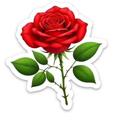 Red rose symbol of the Social Democratic Party of Germany sticker