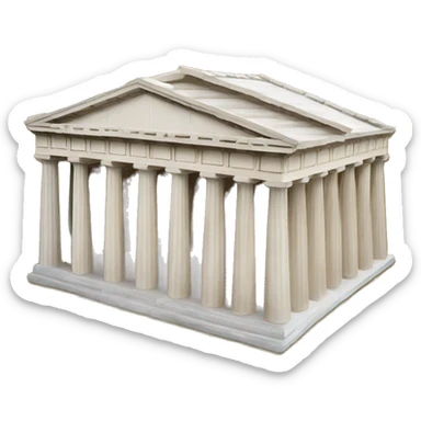 agora greece parthenon sticker