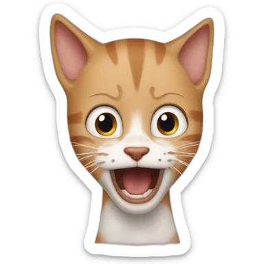 screaming cat as a boy in the movie home alone sticker