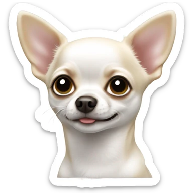 Mini Chihuahua white sticker