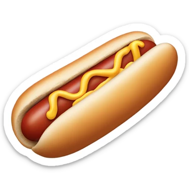 Hotdog with feet sticker