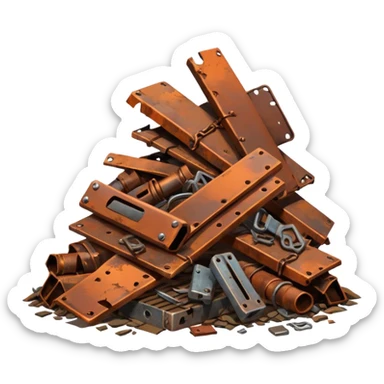 débrouillard ferraille cuivre  post apo survie loot gaming pas de personnage sticker