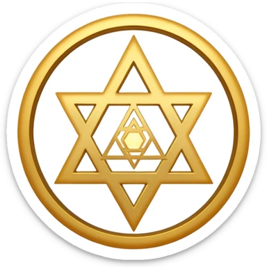 tetragrammaton symbol, mystical, with ethereal glow and ancient energy, emoji style sticker