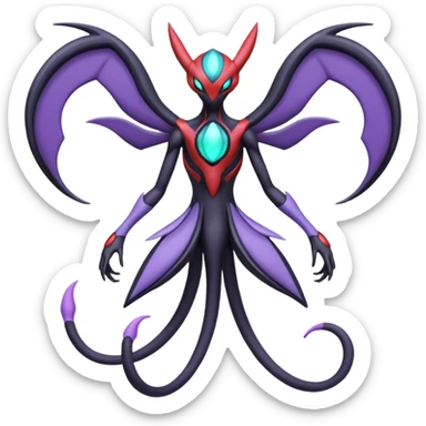 Deoxys-Darkrai-Yveltal-Lunala-Fakémon-hybrid-creature (full body)  sticker
