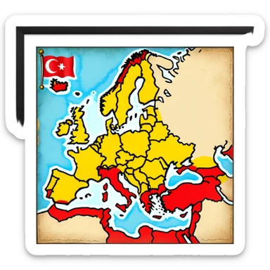 The Ottoman Empire in the year 1453The year of the Ottoman Empire 1453  sticker