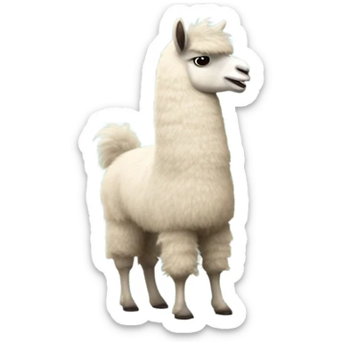 Yodeling llama sticker