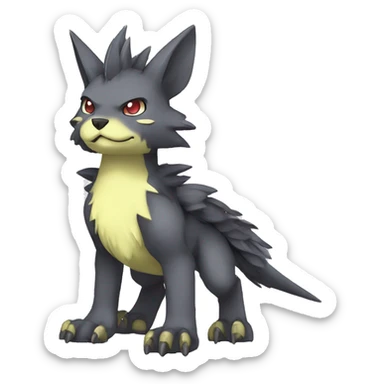  kawaii cool edgy Digimon-Fakemon-animal full body sticker