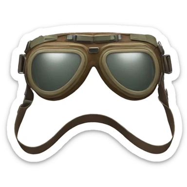 a pair of aviator goggles sticker