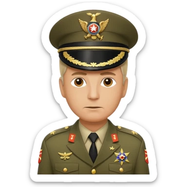 create me a emoji of general like in american army sticker