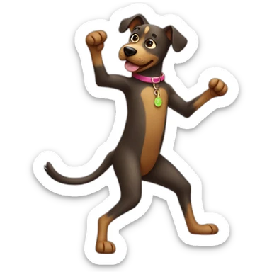 dancing-dog sticker
