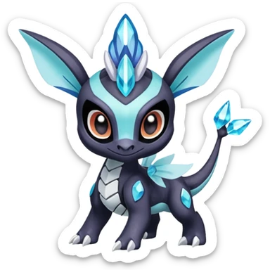 Meloetta-Kyurem-Spyro-Toothless-Stitch-Pokémon-Fakémon-creature-hybrid sticker