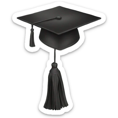 Mortarboard sticker