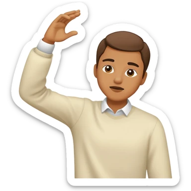 Personne qui fait un dab sticker