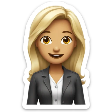 Phone seller girl sticker