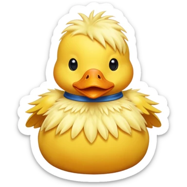 A duck he sais pío pio sticker