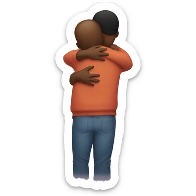 Hug from the back sticker