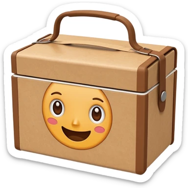 create an emoticon of a retangular lunch box made of kraft paper, 
The lunch box should be the most similar to this real one..
https://i.postimg.cc/FKcHz1tk/Screenshot-2025-11-11-alle-16-06-29.png

Can get more images of the box from this instagram account https://www.instagram.com/chefaporterbr/ sticker