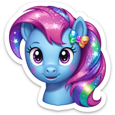 My Little Pony logo sparkly sticker