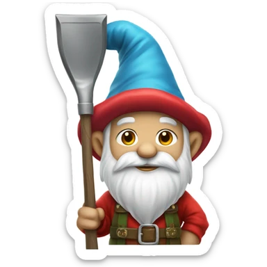 A gnome sticker