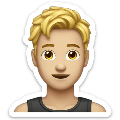 Profile picture for a non binary person sticker