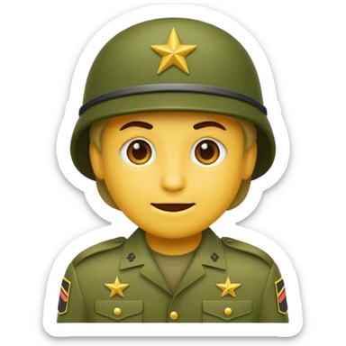 Create emoji of army  sticker