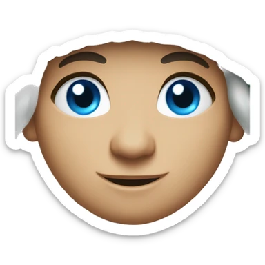 christmas elf blue eyes  sticker