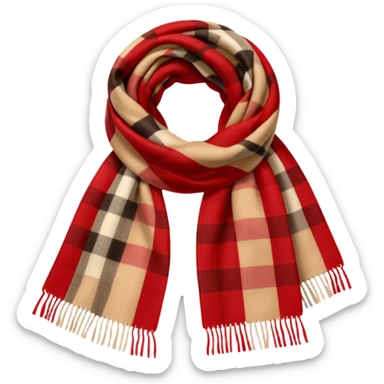 burberry scarf sticker