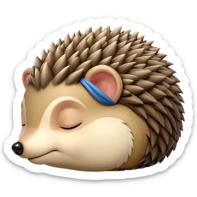Sleeping Hedgehog sticker