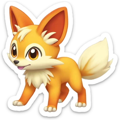  Fennekin-Quilava—Charmander-Fakemon Full body sticker