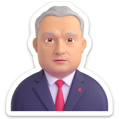 cool depiction of Viktor Orbán sticker