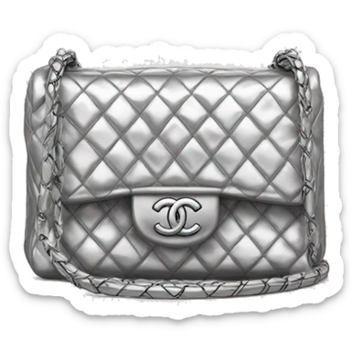 chanel bag silver sticker