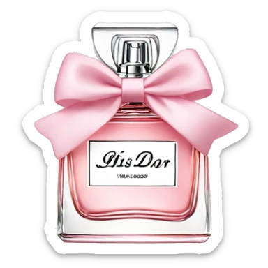 Miss Dior perfume in bow sticker