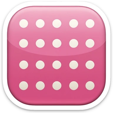 brown pink polka dots sticker