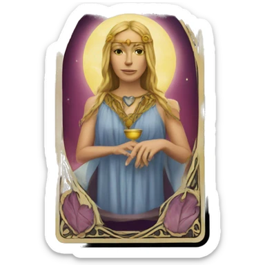 Deck of tarot cards sticker