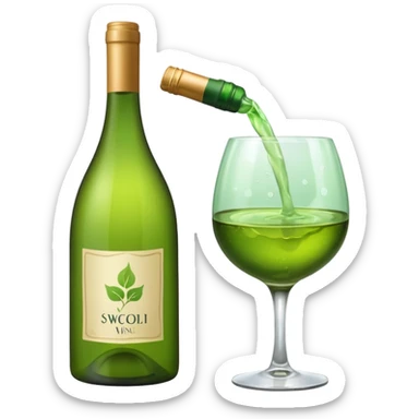 green wine emotivon sticker
