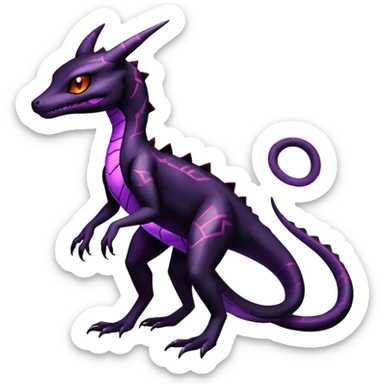 Salazzle-Salandit-Umbreon-Fakémon-hybrid-creature (full body)  sticker