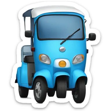 Reverse tuk tuk blue  sticker