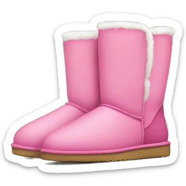 pink pair of Uggs sticker