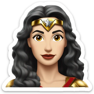  Wonder woman’s feminine features offroad capable long-travel suspension 4x4 racing no.86 hypercar  sticker