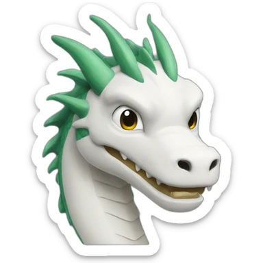 haku the dragon sticker