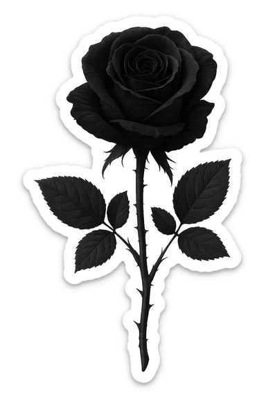 goth flower object remove background    sticker