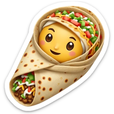 Burrito sticker