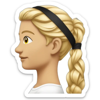 Drapeau profil gauche d’une tête noire dite tête de Maure, coiffée d’un bandeau blanc. sticker