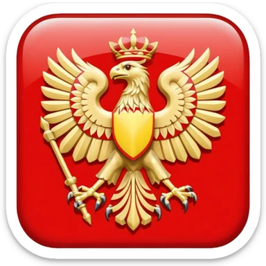 give me a symbol to combine my polish and macedonian roots that is simple and legible sticker