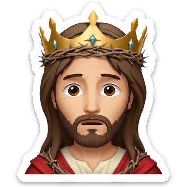 Jesus thorn crown sticker