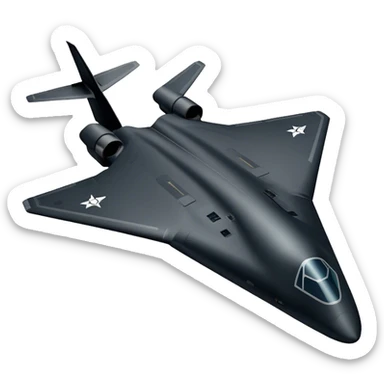 Military Bomber - B-2 Spirit - Northrop Grumman (Model Year: 2021) (Iconic colour: Stealth black) sticker