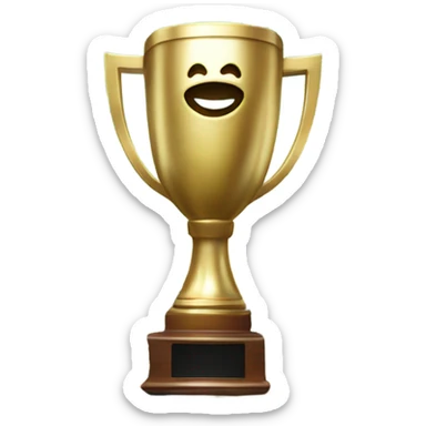 Fantasy football trophy on pile of cash sticker