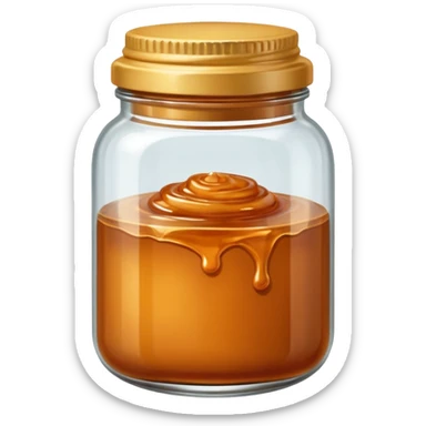 Salted caramel jar  sticker
