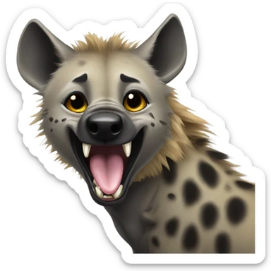 Hyena lick sticker